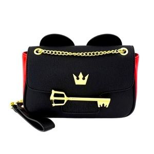 Loungefly Kingdom Hearts Red & Black crossbody bag